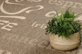Koberec šnúrkový SIZAL FLOORLUX 20645 coffee / natural