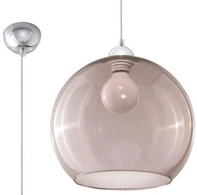 Závesné svietidlo Ball, 1x grafitové sklenené tienidlo