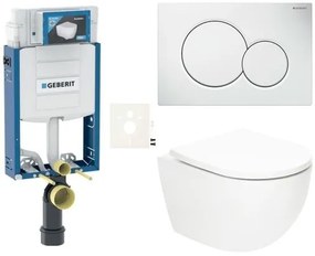 Závesný wc set SAT Fusion na zamurovanie vírové splachovanie SIKOGZTORFUS01