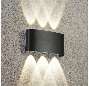 Brilagi - LED Vonkajšie nástenné svietidlo FLAREBOX LED/6W/230V čierna IP65