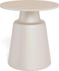 XXXLutz KONFERENČNÝ STOLÍK, sivá, béžová, kov, keramika, 45/45/47,5 cm MID.YOU - Stolíky do obývačky - 001749100104