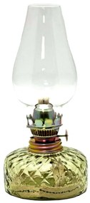 Petrolejová lampa JOSEFÍNA 22 cm lesná zelená