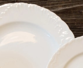 Ćmielóv obedová súprava  Rokoko biela 24-dielná