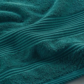 Tmavozelená froté bavlnená osuška 90x150 cm Tendresse – douceur d'intérieur
