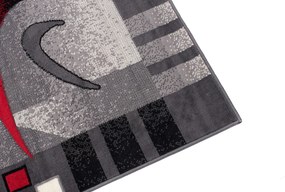 TA Koberec 4596A DARK GRAY CHEAP PP CRM Sivý Obdĺžnikový Rozmer: 60x100 cm