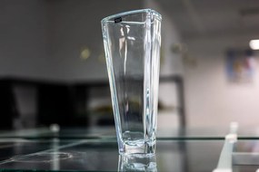 Dekoratívna váza z krištáľového skla, TRIANGLE, Crystalite Bohemia, 33 cm