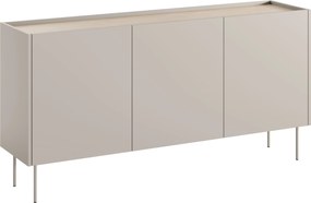 Komoda Desin 170 cm s kovovými nohami - kašmír / dub nagano