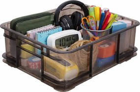 Keeeper Úložný box pre domácnosť aj dielňu, BRUNO L, 20,5L, 43 x 35 x 17,5 cm, dymový