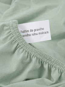 Jersey plachta s elastanom Deluxe 120 × 200 cm – šalviová