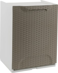 ARTPLAST RATTAN R34-1FRT Skladací kôš 34x29x47 cm, taupe/biela