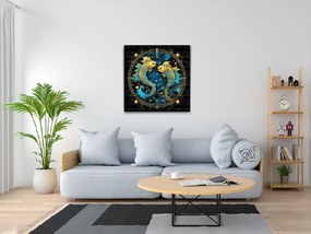 Gario Diamantové maľovanie Ryby/Pisces Rozmery: 50 x 50 cm, Rámovanie: Iba zrolované plátno, Diamanty: Štvorcové