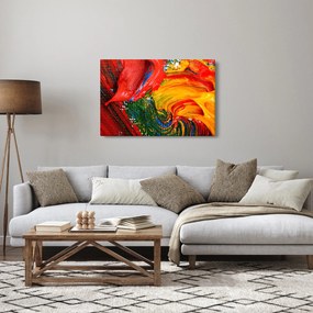 Obraz - Modrenie abstrakcie štetcom (90x60 cm)