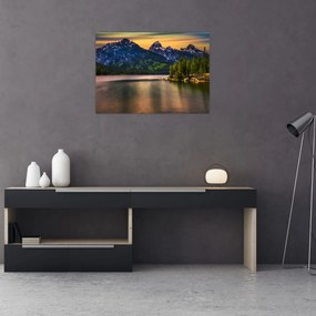 Sklenený obraz - Národný park Grand Teton (70x50 cm)