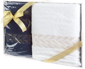 EUROFIRANY BAVLNENÝ UTERÁK GLOW SADA 50X90 CM, 70X140 CM VIACFAREBNÁ