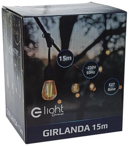LED svetelná reťaz Basic1, 15m, (bez žiaroviek), b