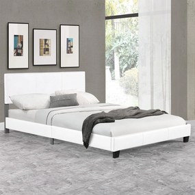 InternetovaZahrada Čalúnená posteľ Bolonia 160x200 cm - biela
