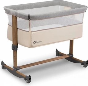 Lionelo - Detská postieľka 3v1 LEONIE sivá/béžová
