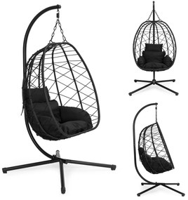 MultiGarden Závesné záhradné hojdacie kreslo Cocoon do 120 kg + vankúše MultiGarden