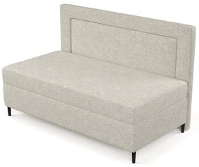 Sivobéžová čalúnená jednolôžková posteľ 100x200 cm Albumy – Maison de Rêve