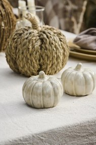 IB Laursen Keramická dekorácia tekvica PUMPKIN STANDING Ø10 cm krémová