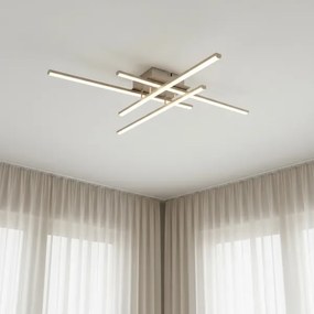 Brilagi - LED stropné svietidlo STRIPES LED/37W/230V strieborné
