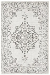 Kusový koberec Beach 103855 Cream / Grey / Anthracite – na von aj na doma, 120x170, béžová, biela, chodba / predsieň, Hanse Home