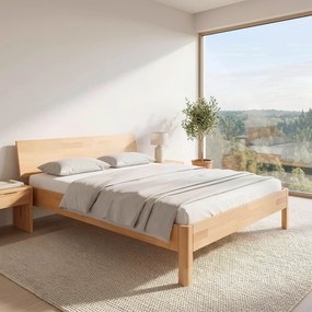XXXLutz POSTEĽ, 180/200 cm, jadrový buk P & B - Online Only spálne - 002834001204