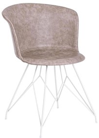 Súprava 2 stoličiek „Loft Beige & White", 54 x 56 x 76 cm