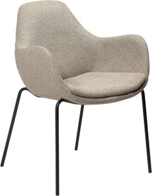 Béžové kreslo z textílie buklé Zimmer – DAN-FORM Denmark