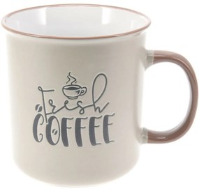 Kameninový hrnček Coffee biela, 710 ml