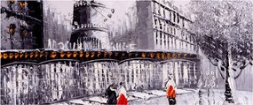 Obraz - Olejomaľba mesta II. (120x50 cm)