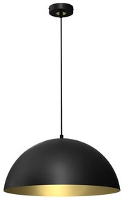 Závesné svietidlo Beta, 1x zlaté/čierne kovové tienidlo, (fi 45cm), b