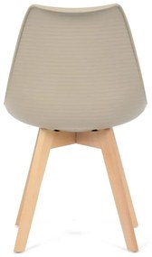 Autronic -  Židle jídelní, cappuccino plast, CT-X7055 CAP