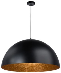 Luster na lanku SFERA 1xE27/60W/230V pr. 35 cm čierna/medená