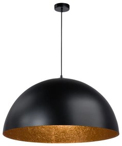 Luster na lanku SFERA 1xE27/60W/230V pr. 35 cm čierna/medená