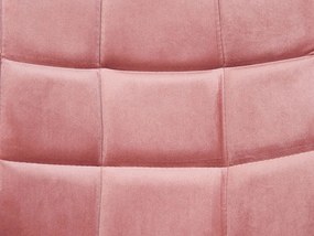 Zamatová kancelárska stolička ružová LABELLE Beliani