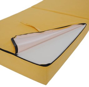 Skladacie kreslo/matrac PELOS, žltá