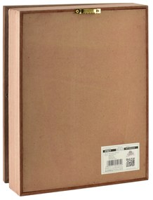 Skříňka na klíče STACY Pattern 26x20 cm hnědá