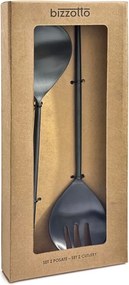 Šalátový príbor 2 ks z nehrdzavejúcej ocele Bronte – Bizzotto