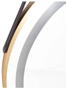 Tutumi Tutumi, LED zrkadlo 60cm so zlatým rámom na čiernom páse YH-3339, zlatá matná, HOM-01504