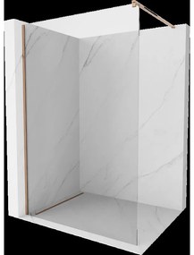 Mexen Kioto sprchová stena Walk-in 145 x 200 cm, transparentné 8 mm, ružové zlato - 800-145-101-60-00