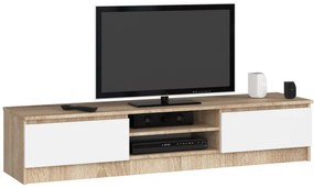 Stolík pod TV RTV K 160 CLP sonoma / biely