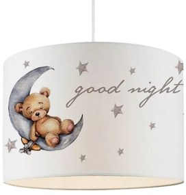 Detský luster CANDY 1xE27/40W/230V biela/hnedá