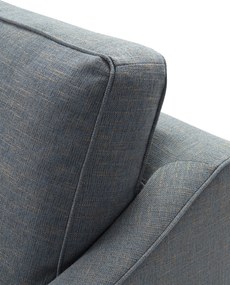 Pohovka Venuste denim blue/brown pre 2 osoby