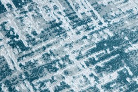styldomova Krémovo-modrý štruktúrovaný koberec kruh FEME 8722