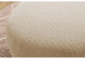 Béžová podnožka z textílie bouclé Saint-Germain – Bobochic Paris