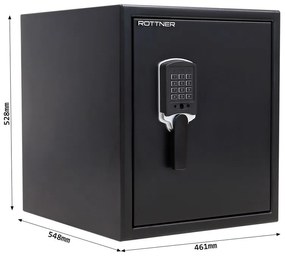 Rottner Ohňovzdorný a vodeodolný trezor FIRE DATA 60, 528 x 461 x 548 mm, elektronický zámok