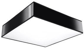 Stropné svietidlo Horus, 1x čierne plastové tienidlo, (biely plast), (45 cm)