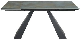 Jedálenský stôl Salvadore II, 160 x 90 cm, tyrkysová