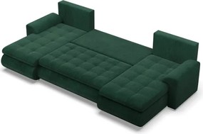 Sedacia súprava FORESTA ULL Poso v tvare U fľaškovo zelená